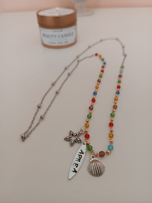 Collana artigianale con ciondolo personalizzabile